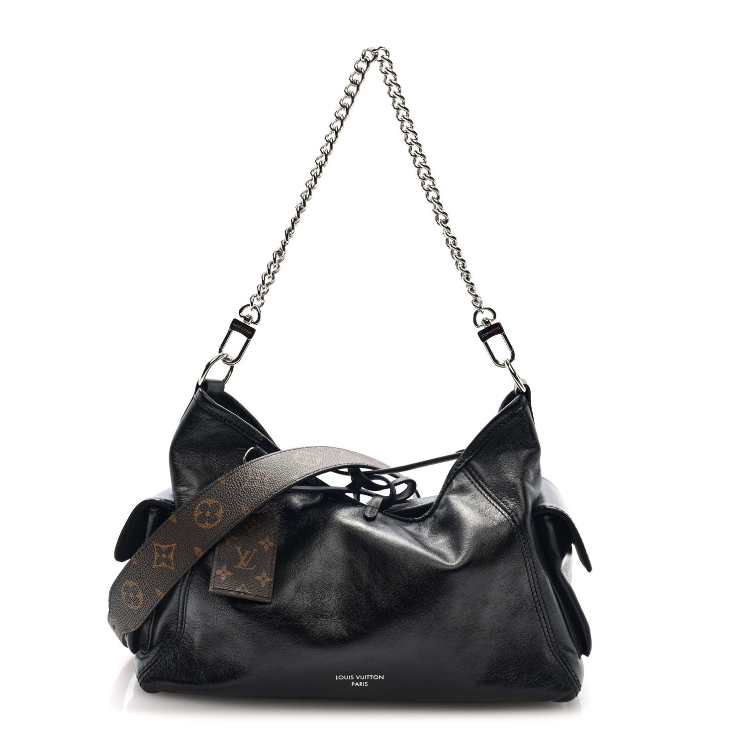 Louis Vuitton Lambskin CarryAll Cargo Vibe PM Black