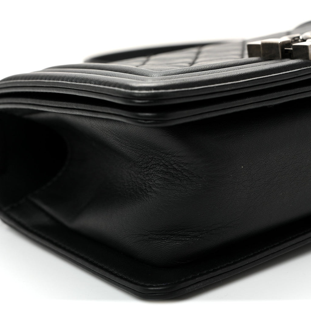 Chanel Calfskin Quilted Small Boy Flap Black
