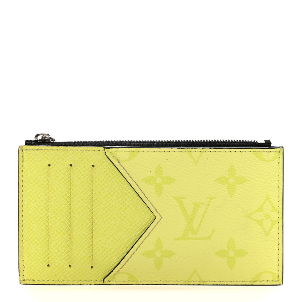 Louis Vuitton Taigarama Coin Card Holder Yellow