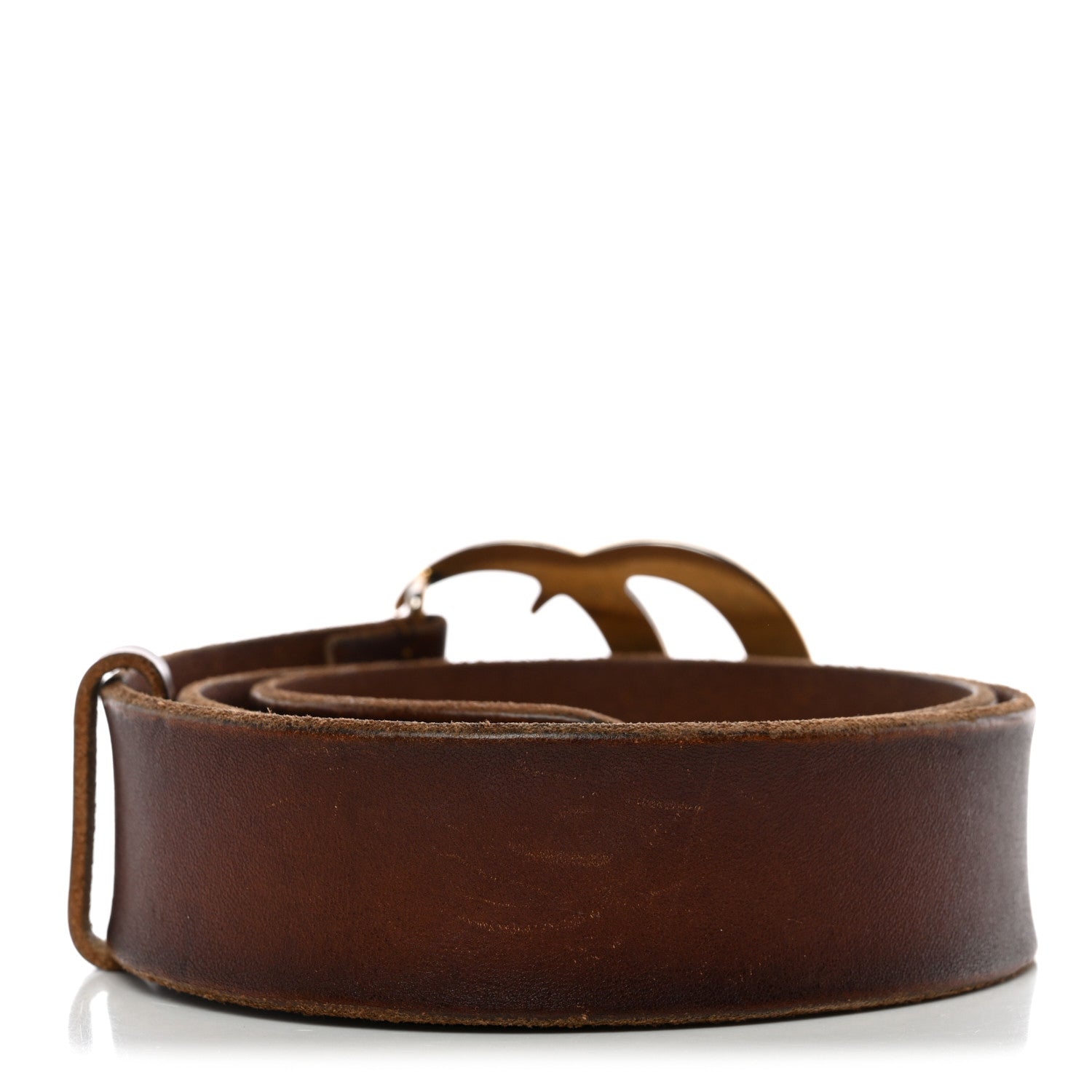 Gucci Faded Calfskin Double G 40mm Belt 75 30 Cuir