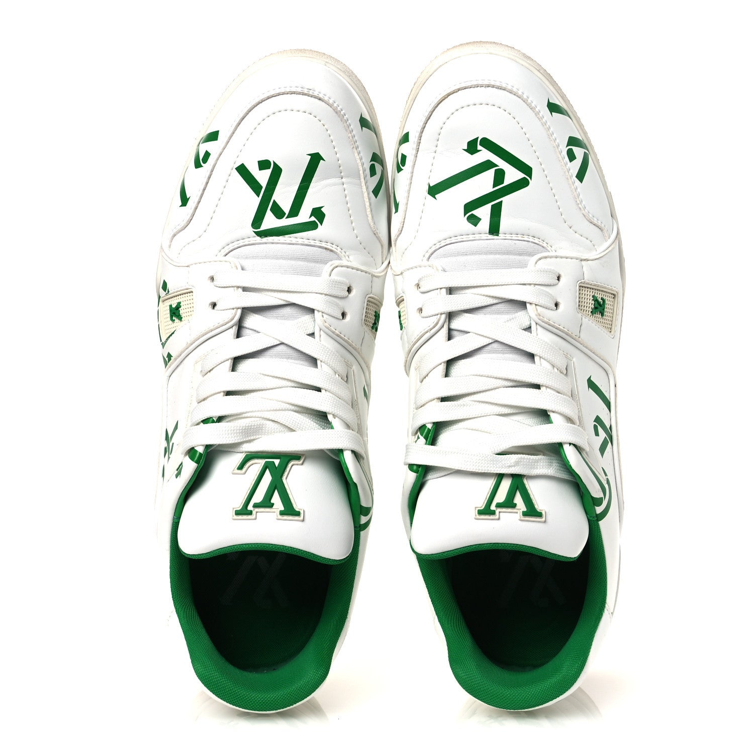 Louis Vuitton Mens LV Trainer Sneakers 10.5 Green