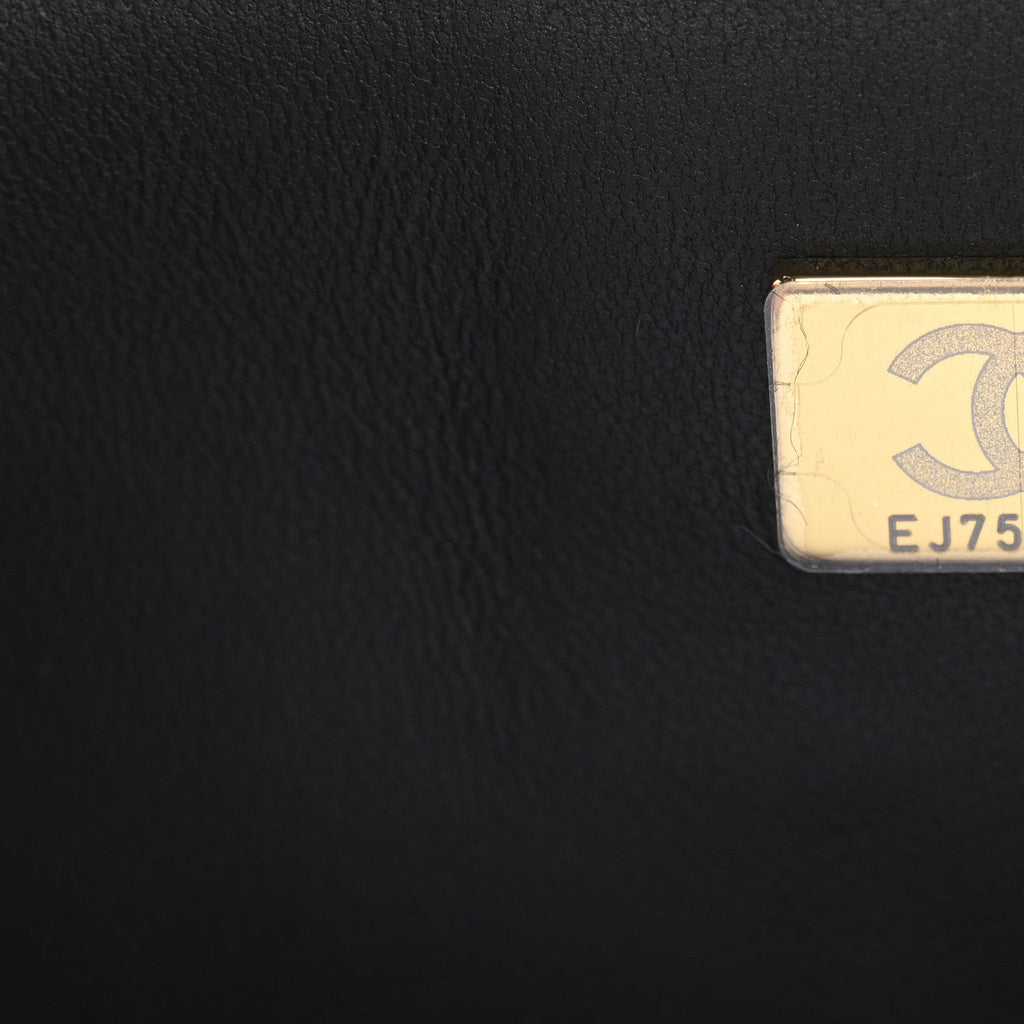 Chanel Lambskin Quilted Mini Rectangular Flap Black