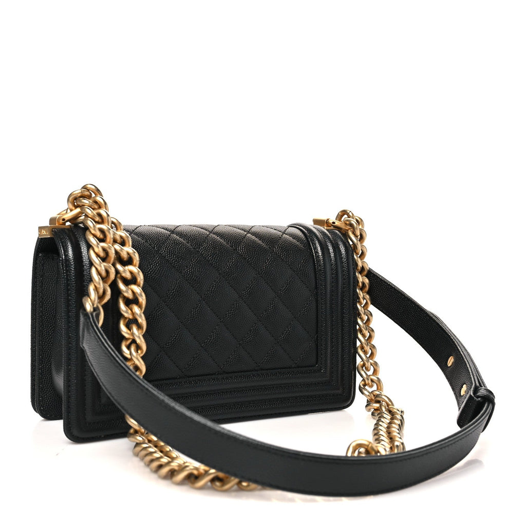 Chanel Caviar Quilted Small Boy Flap Black