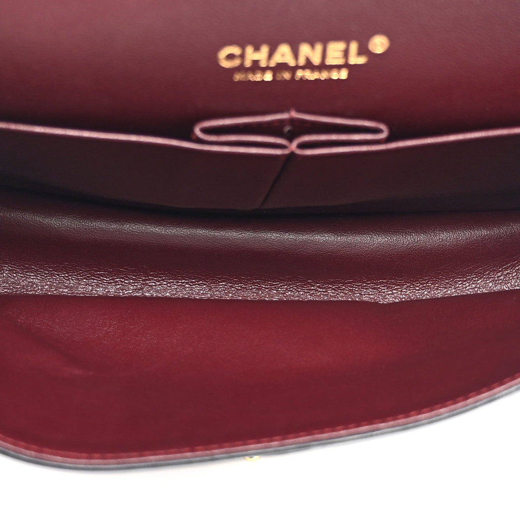 Chanel Lambskin Quilted Medium Double Flap Black
