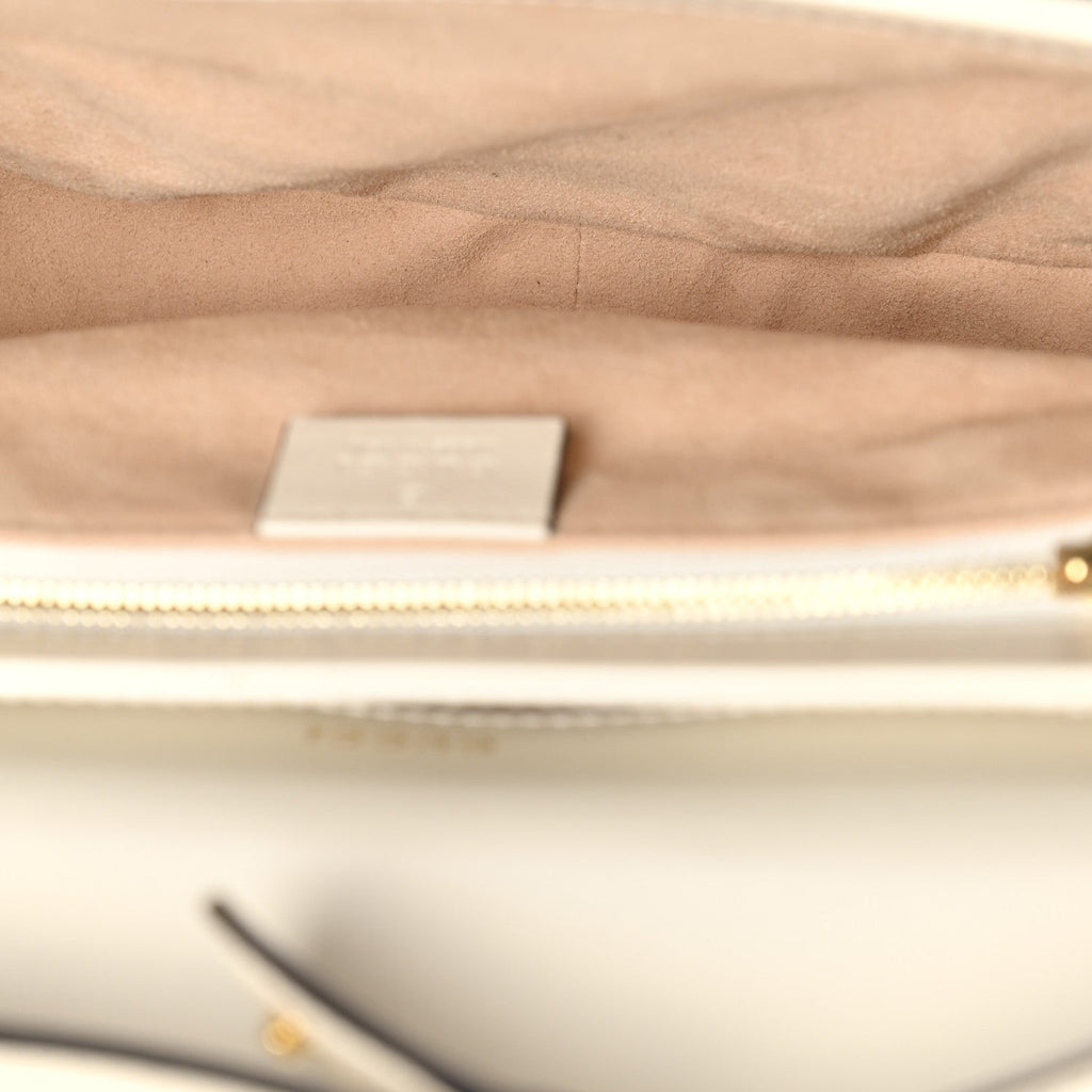 Gucci GG Supreme Monogram Horsebit 1955 Shoulder Bag Beige Mystic White