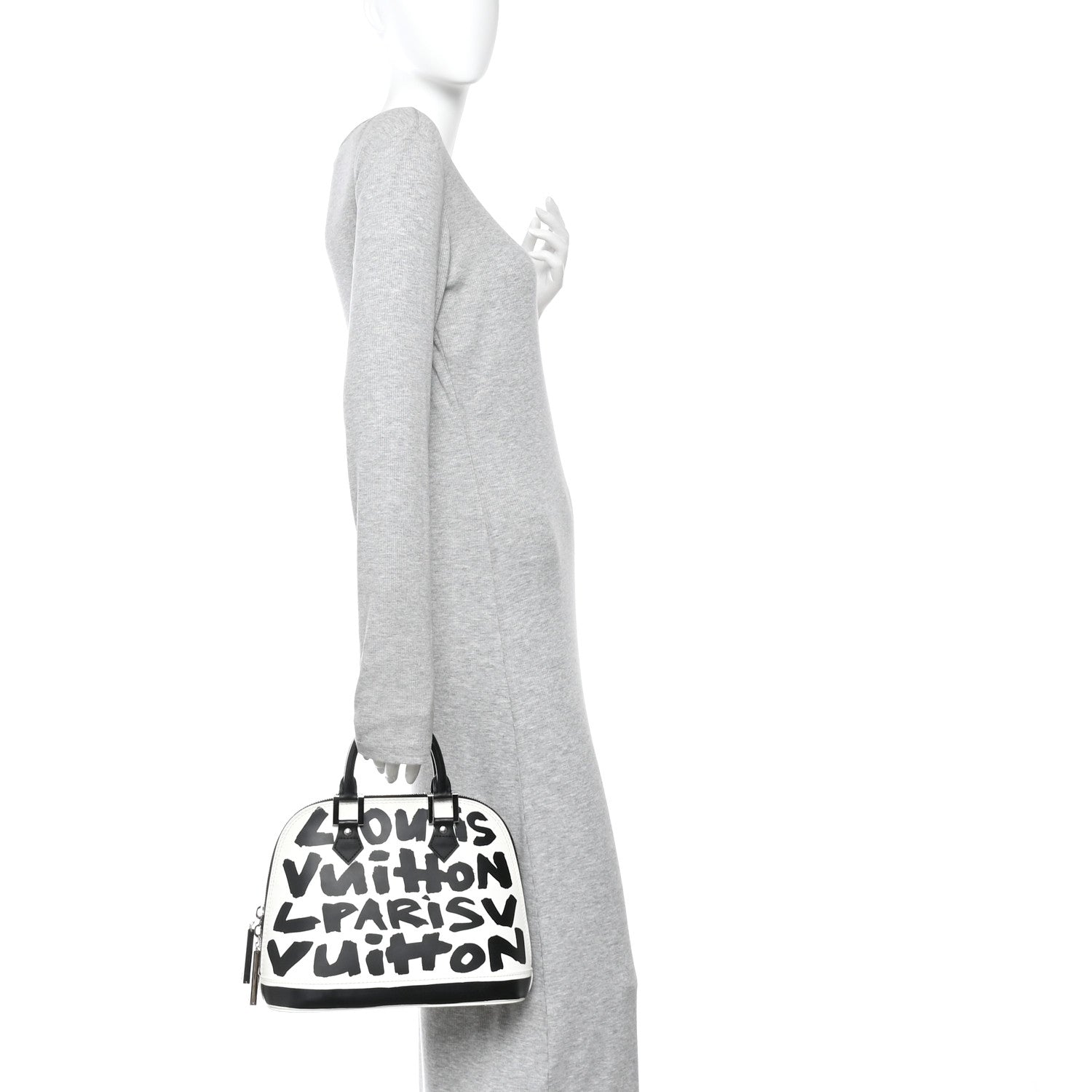 Louis Vuitton Graffiti Alma MM Black