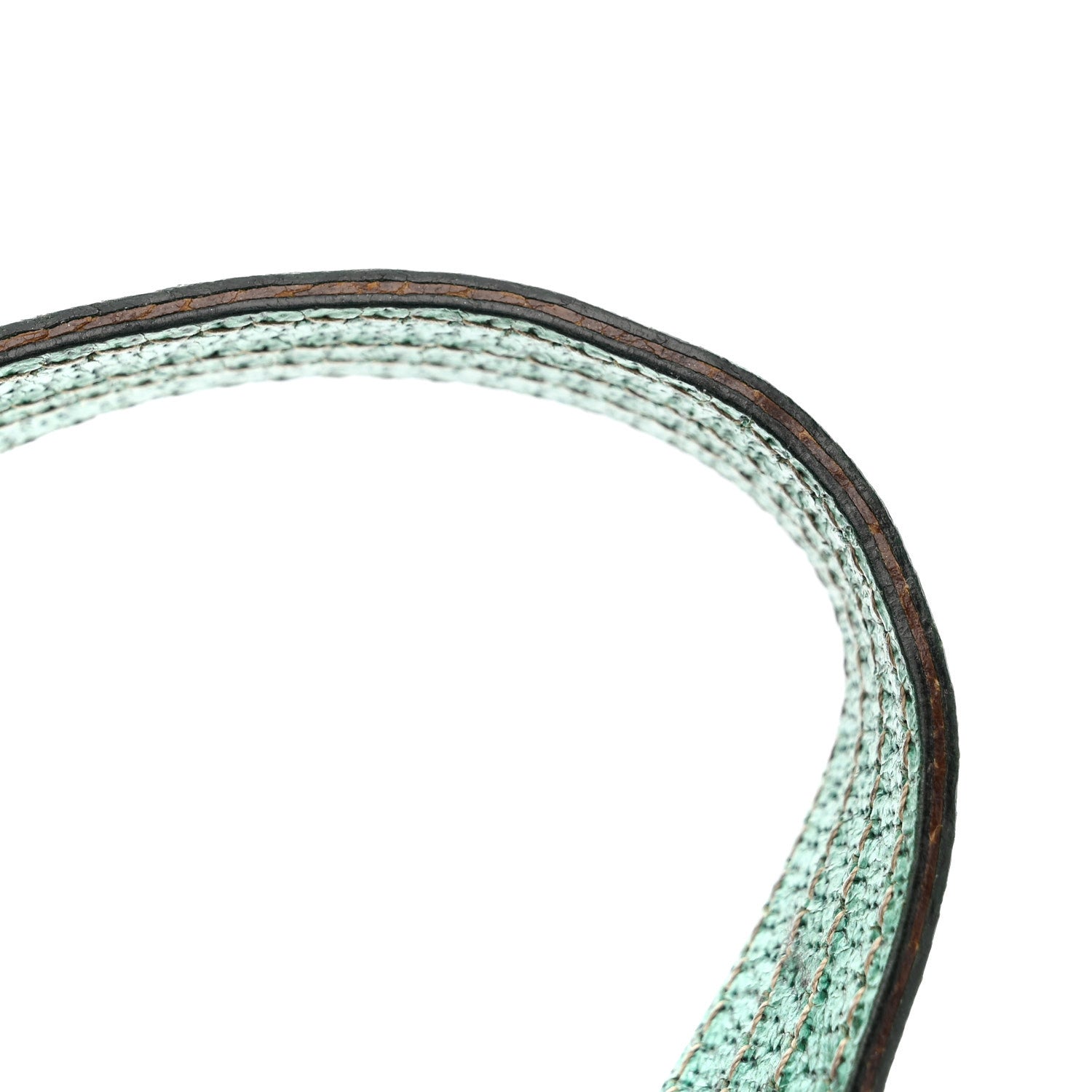 Gucci Monogram Satchel Bag Turquoise