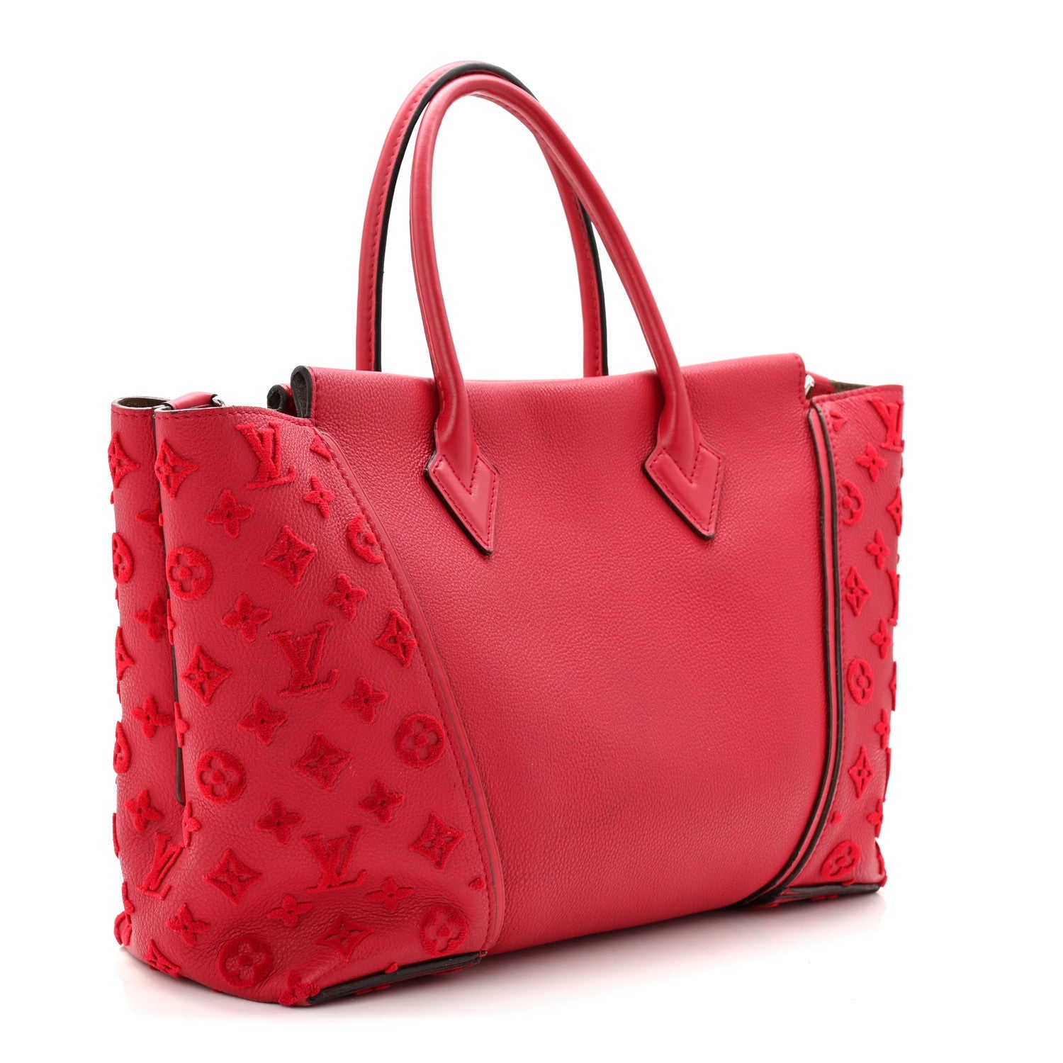 Louis Vuitton Veau Cachemire Tote W PM Framboise