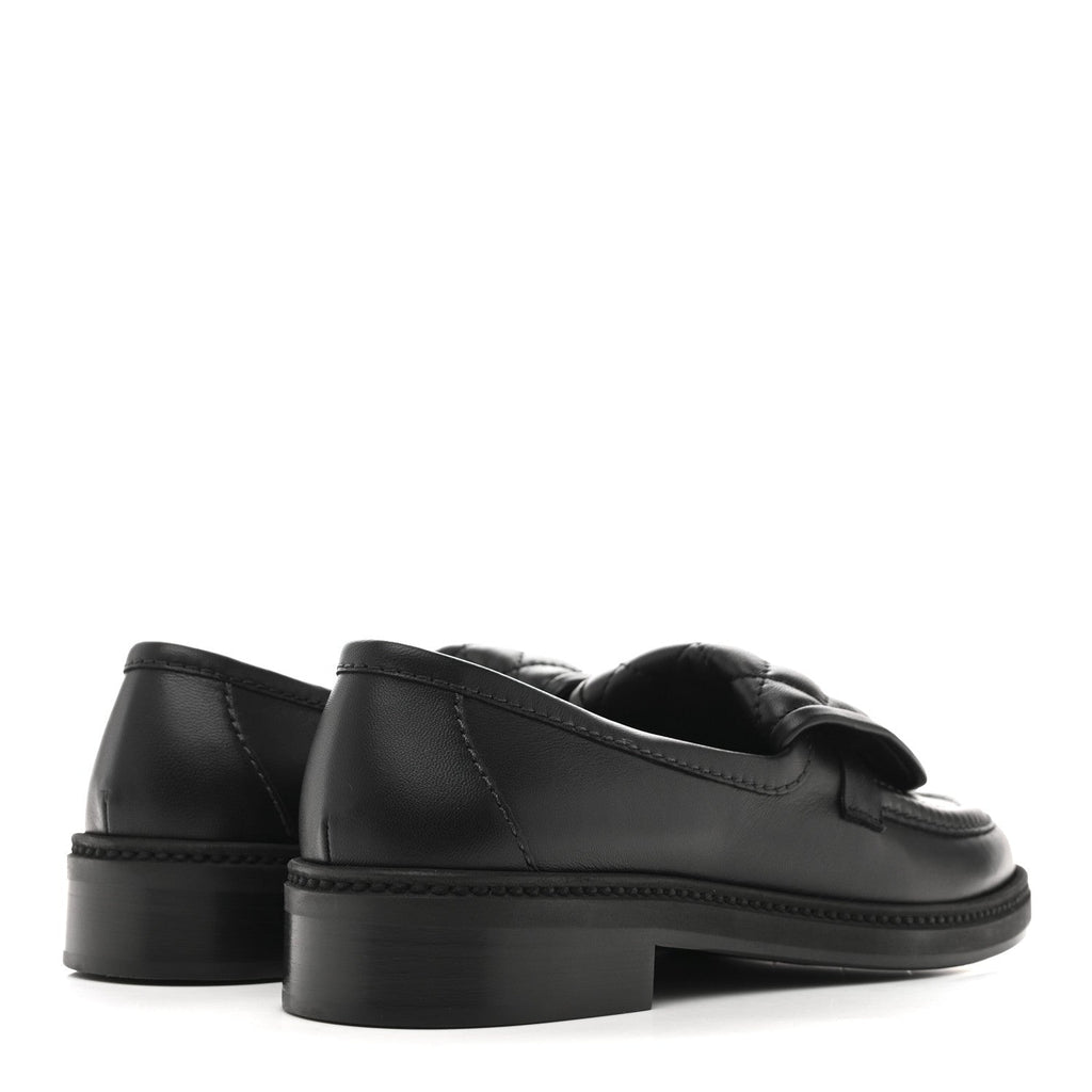 Lambskin Quilted CC Turnlock Loafers 37.5 Black