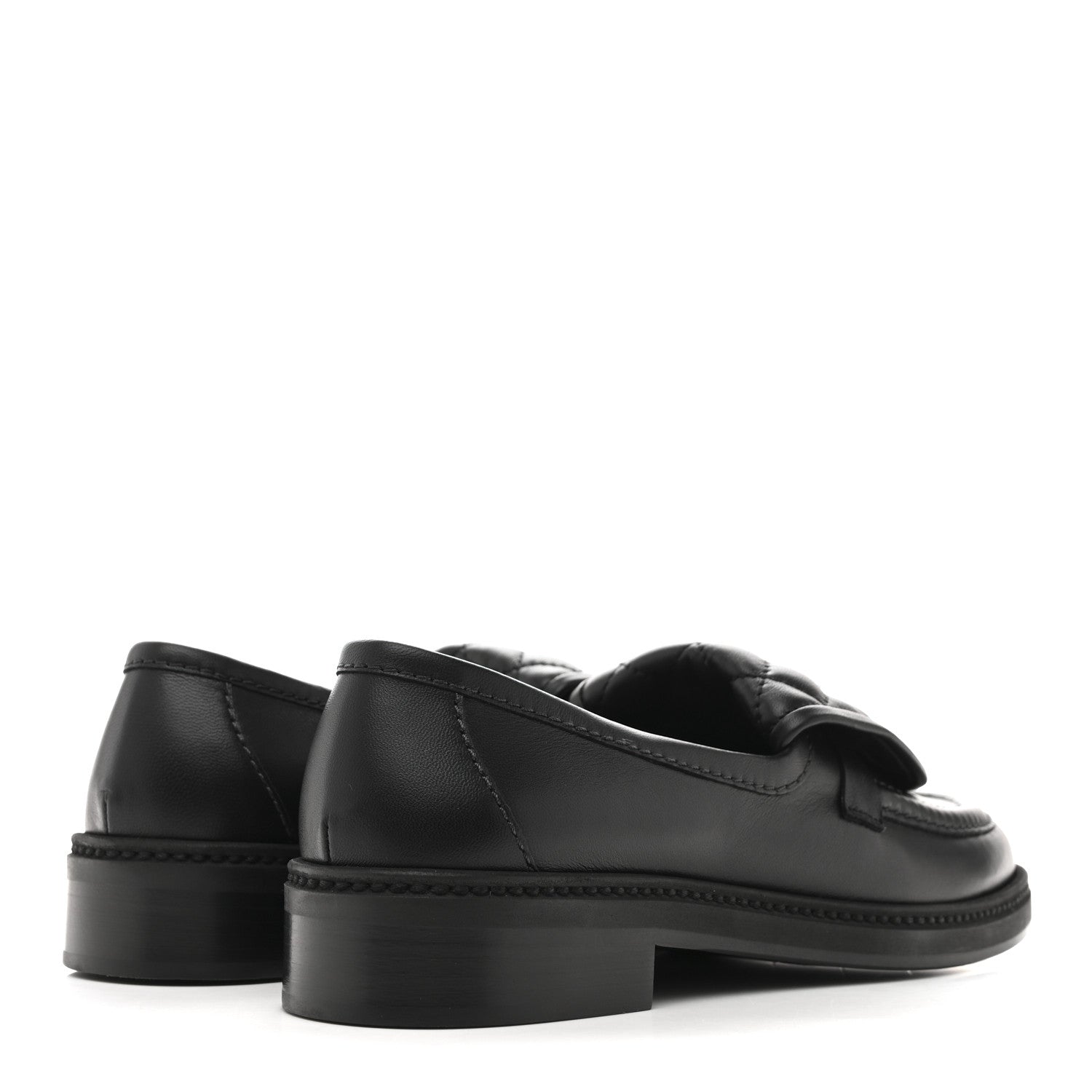 Lambskin Quilted CC Turnlock Loafers 37.5 Black
