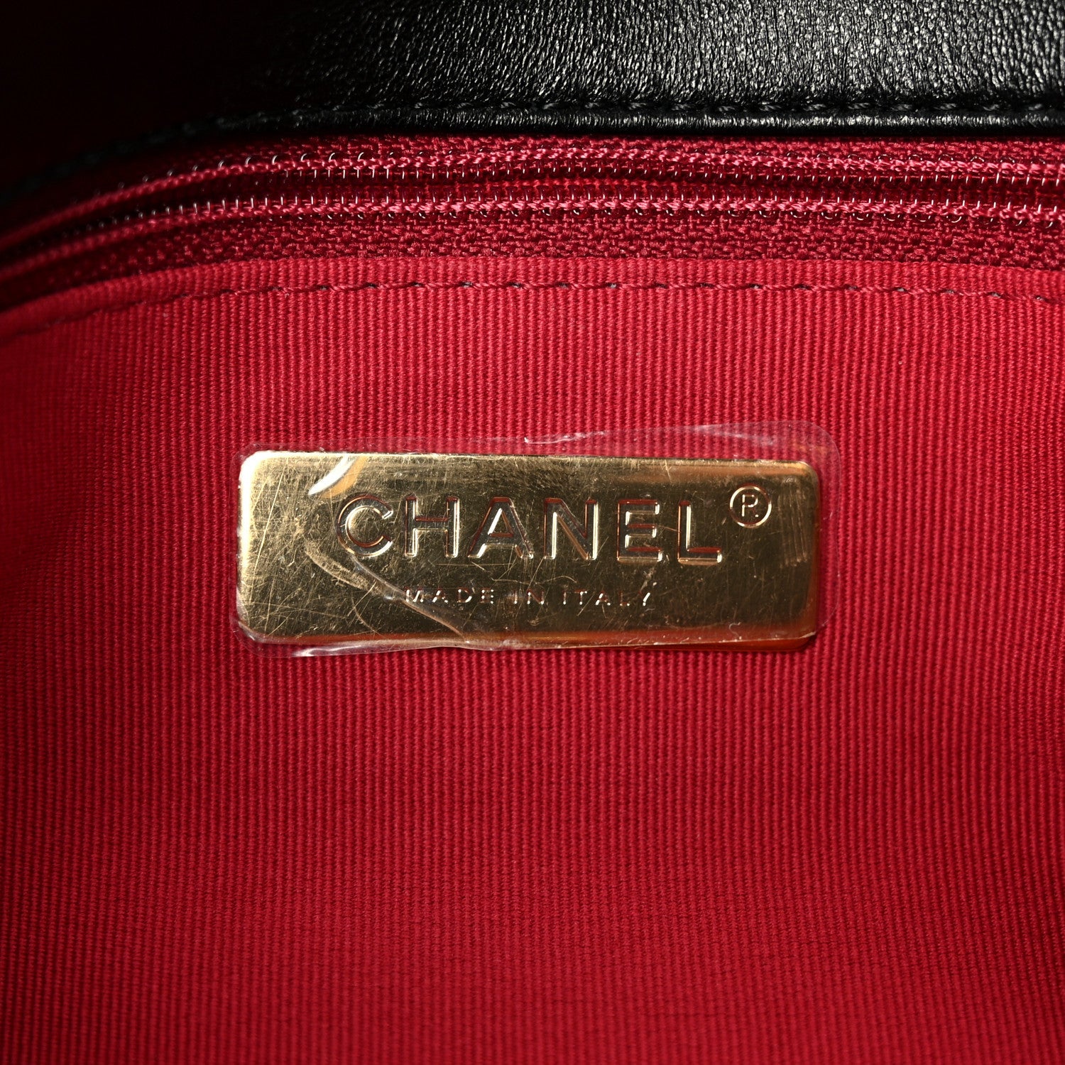 Chanel Lambskin Quilted Medium Chanel 19 Flap Black