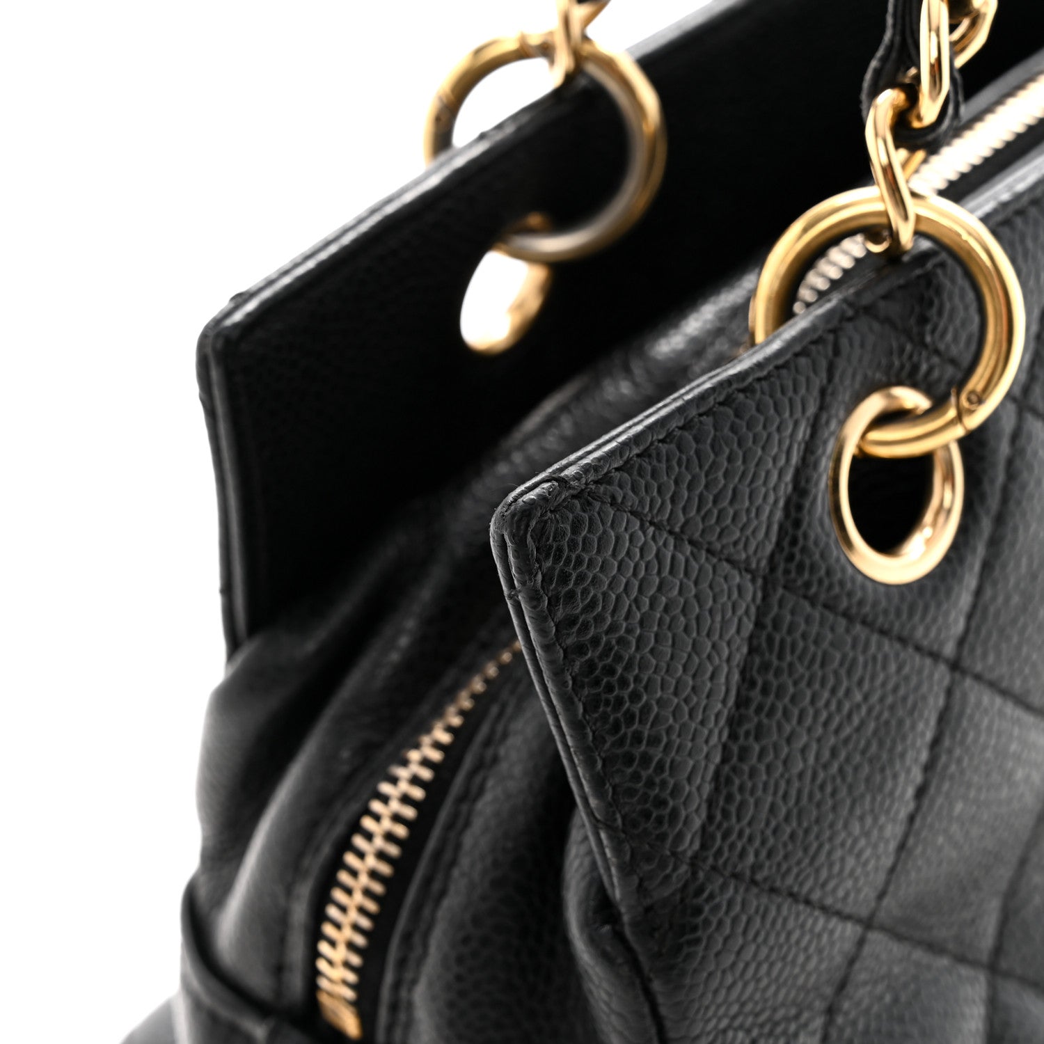 Chanel Caviar Quilted Petit Timeless Tote PTT Black