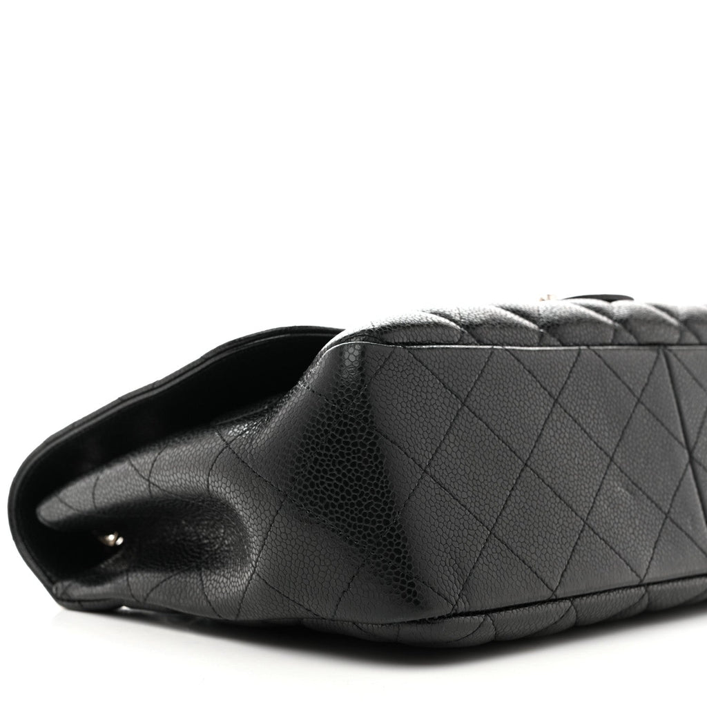 Chanel Caviar Quilted Jumbo Single Flap Black