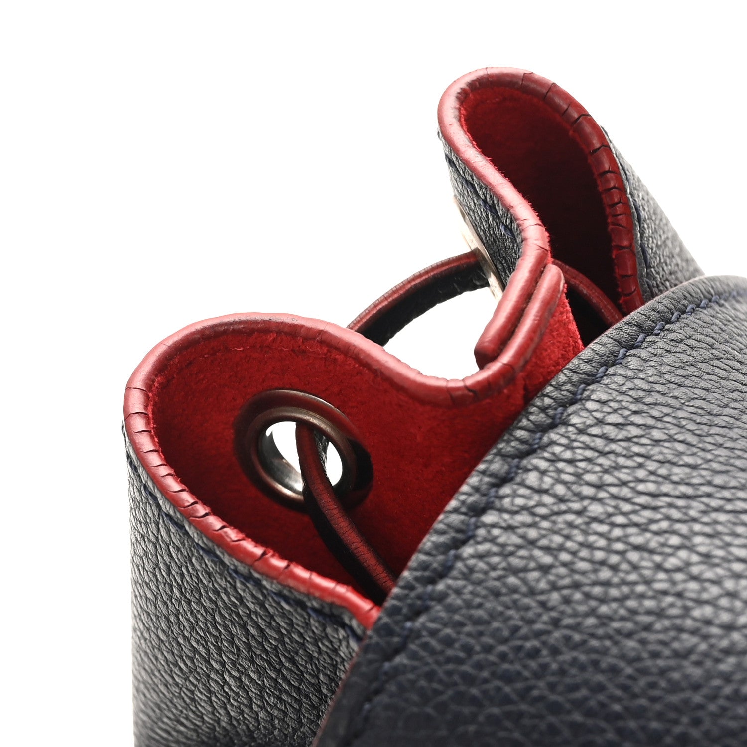 Louis Vuitton Soft Calfskin Lockme Backpack Marine Rouge