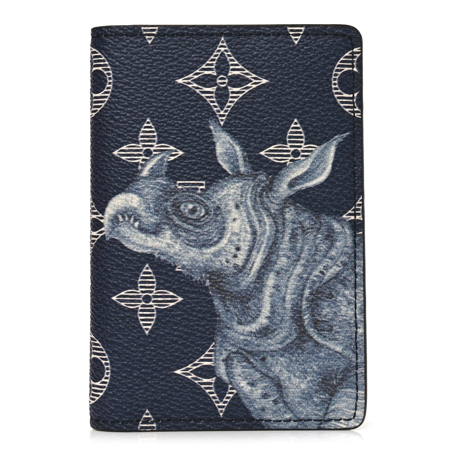 Louis Vuitton Savane Monogram Chapman Rhinoceros Pocket Organizer Encre