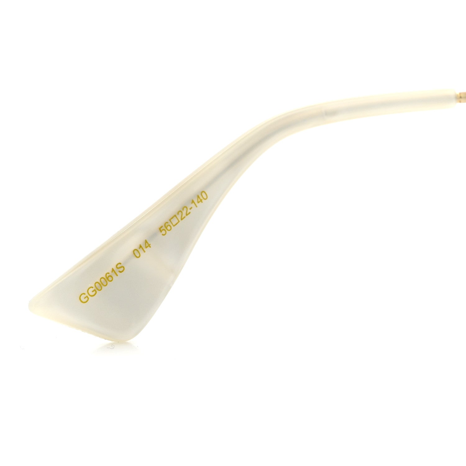 Gucci Metal Round Frame Tiger Print Sunglasses GG0061S Gold