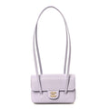 Chanel Shiny Caviar Mini Preppy Coco Shoulder Bag Purple