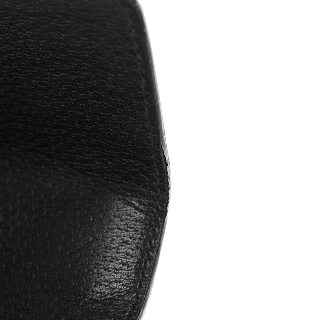 Gucci Grained Calfskin Bee Star Small Padlock Shoulder Bag Black
