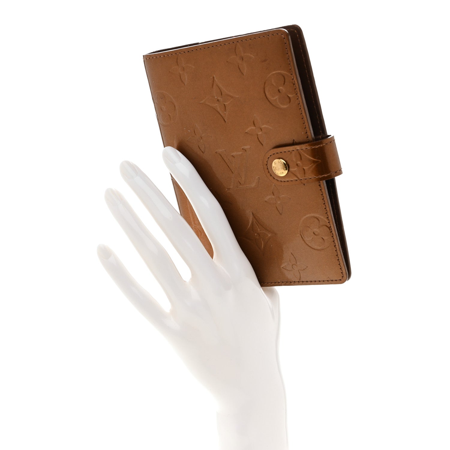 Louis Vuitton Vernis Small Ring Agenda Cover Bronze