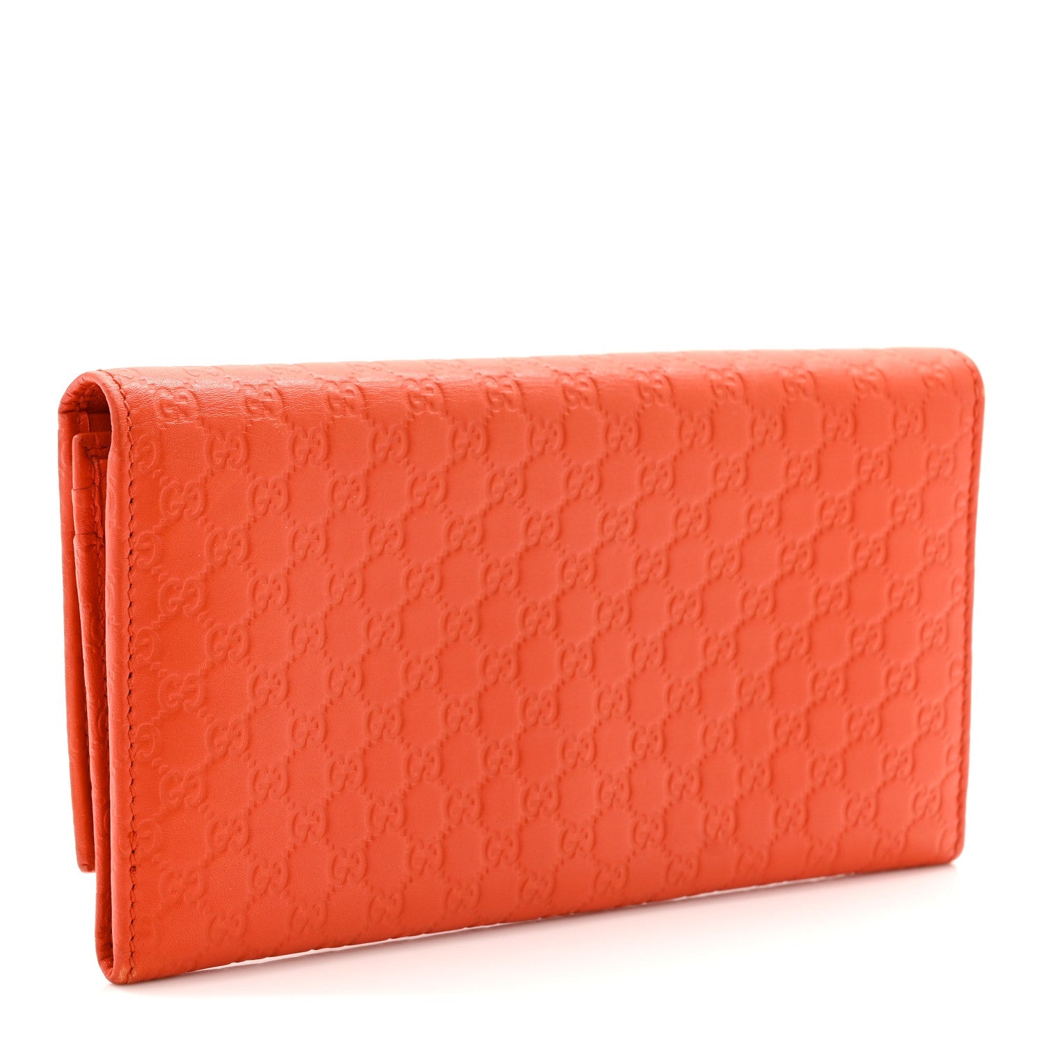 Gucci Soft Microguccissima Continental Wallet Sun Orange