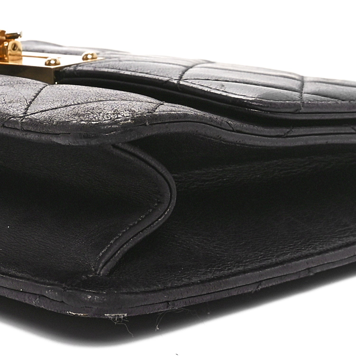 Chanel Lambskin Quilted Medium Golden Class Flap Black