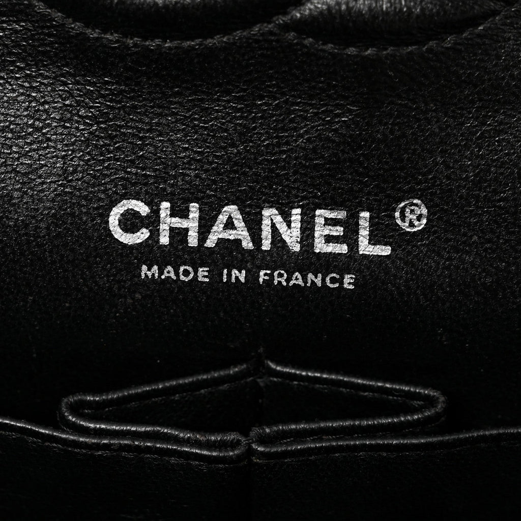 Chanel Patent Quilted Medium Double Flap Black