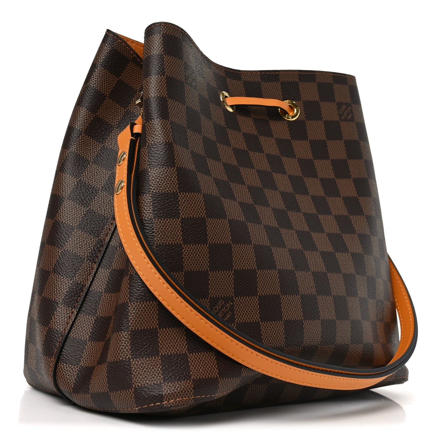 Louis Vuitton Damier Ebene Neonoe MM Safran