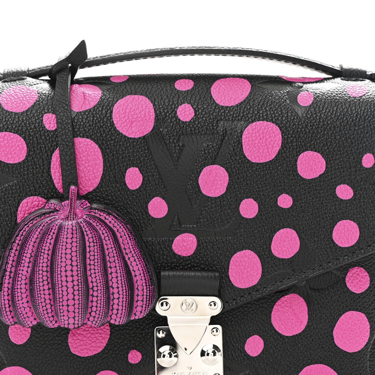 Louis Vuitton LV x YK Empreinte Monogram Giant Pochette Metis Black Fuchsia