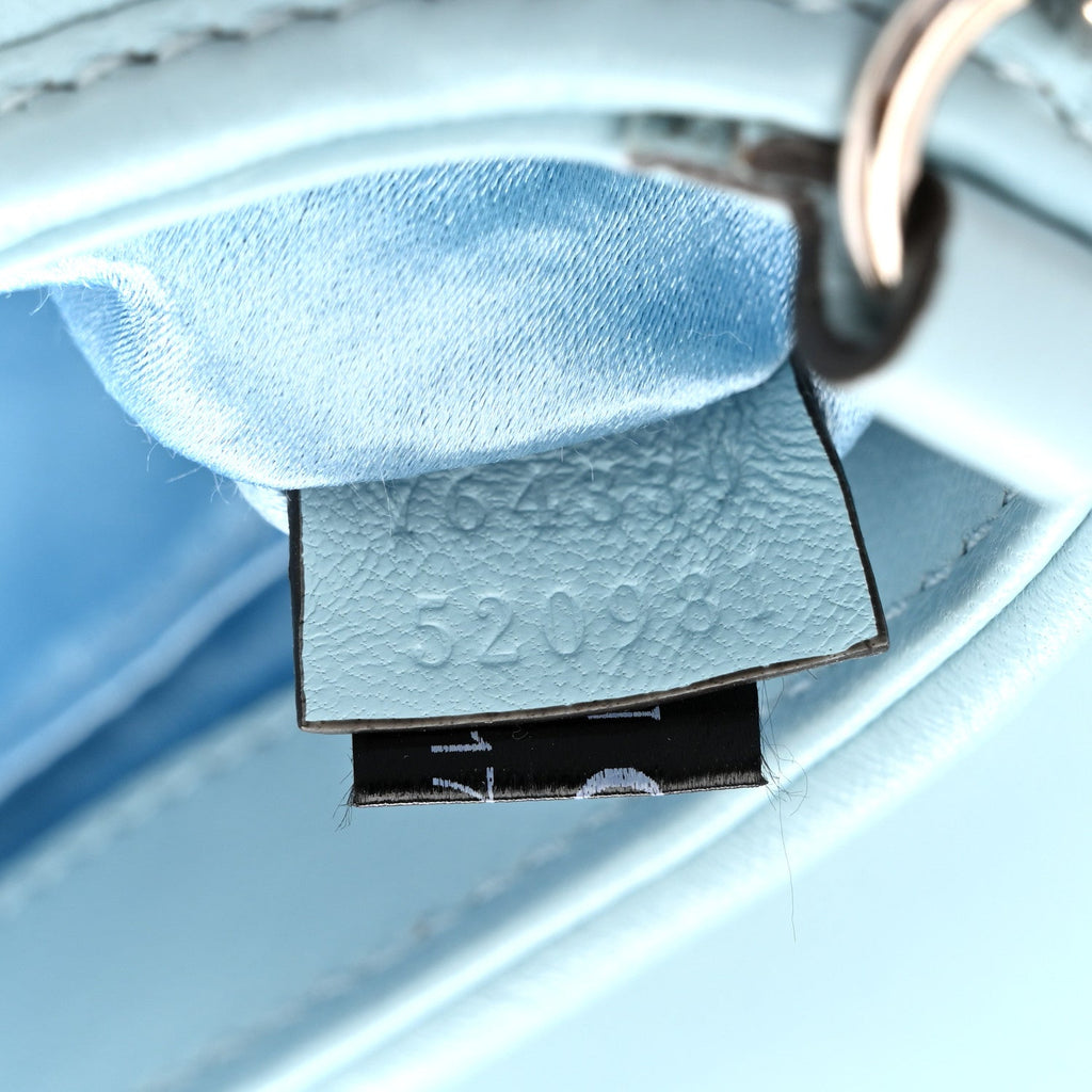 Gucci Nappa Vertical Matelasse Small Maxi Horsebit Chain Shoulder Bag Crystal Snow