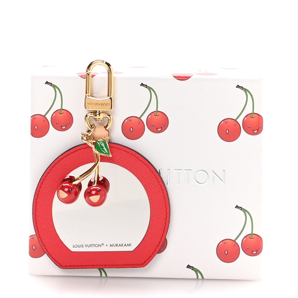 Louis Vuitton LV X TM Monogram Cerises Mini Mirror Bag Charm
