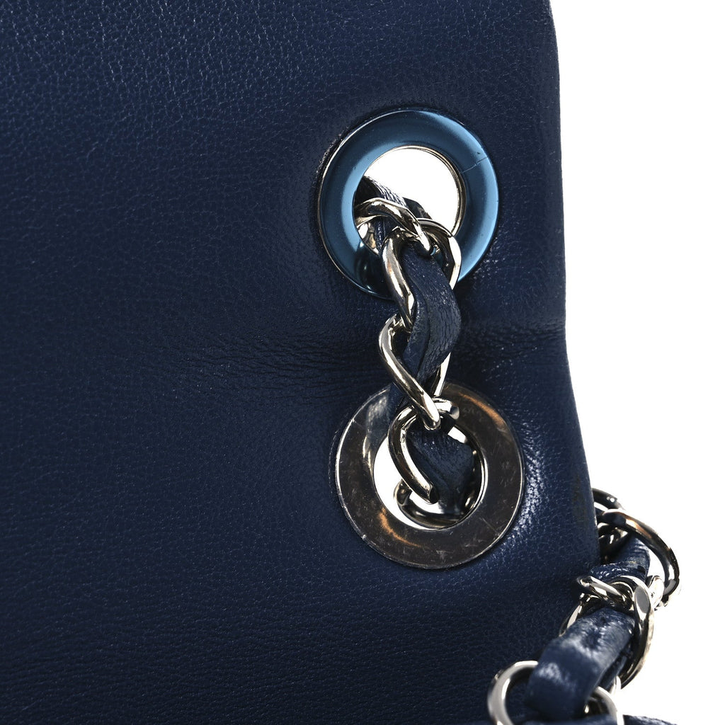 Chanel Calfskin Quilted Small Urban Spirit Backpack Blue