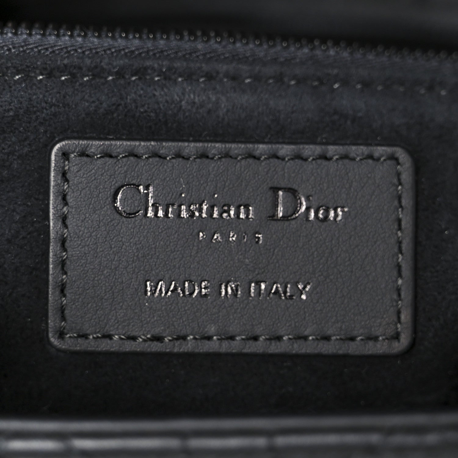 Christian Dior Ultra Matte Calfskin Cannage Large Lady Dior Black