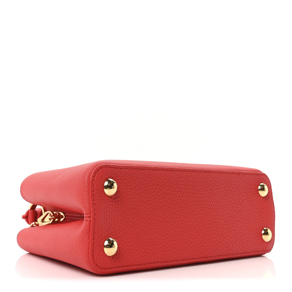 Louis Vuitton LV X TM Taurillon Cerises Capucines BB Rouge
