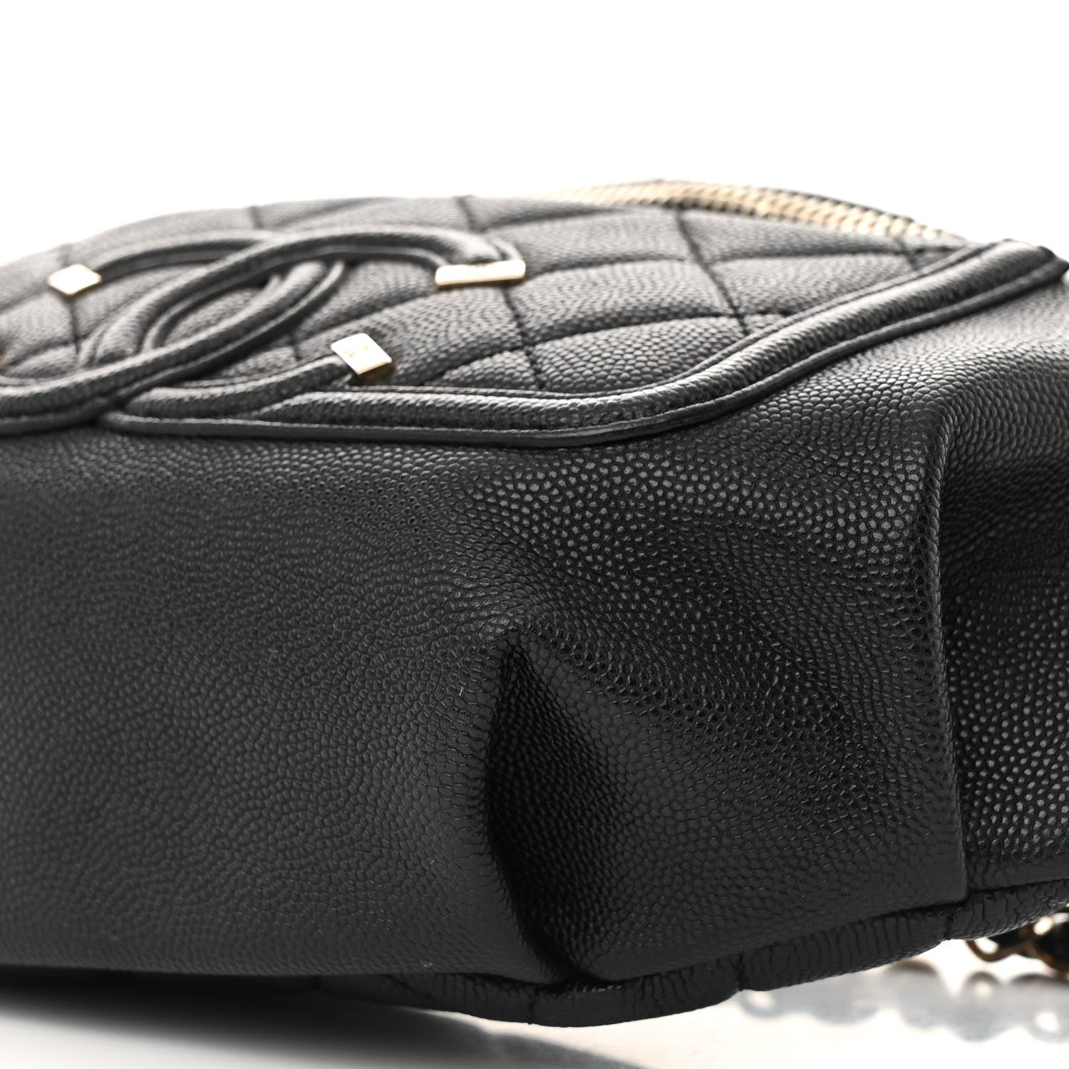 Chanel Caviar Quilted Filigree Waist Bag Black