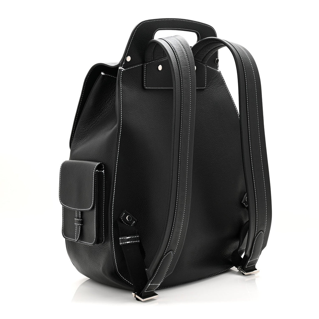 Christian Dior Grained Calfskin Maxi Gallop Backpack Black