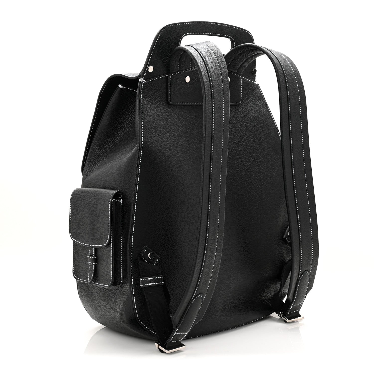 Christian Dior Grained Calfskin Maxi Gallop Backpack Black