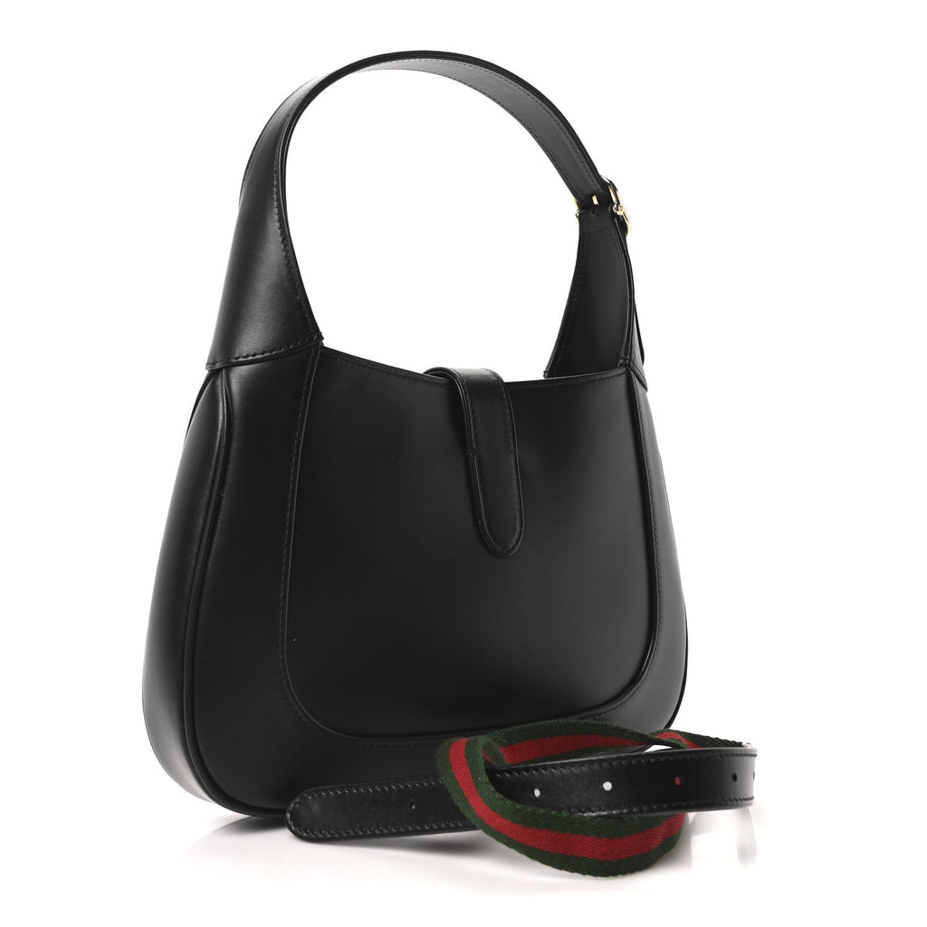 Gucci Calfskin Small Jackie Shoulder Bag Black