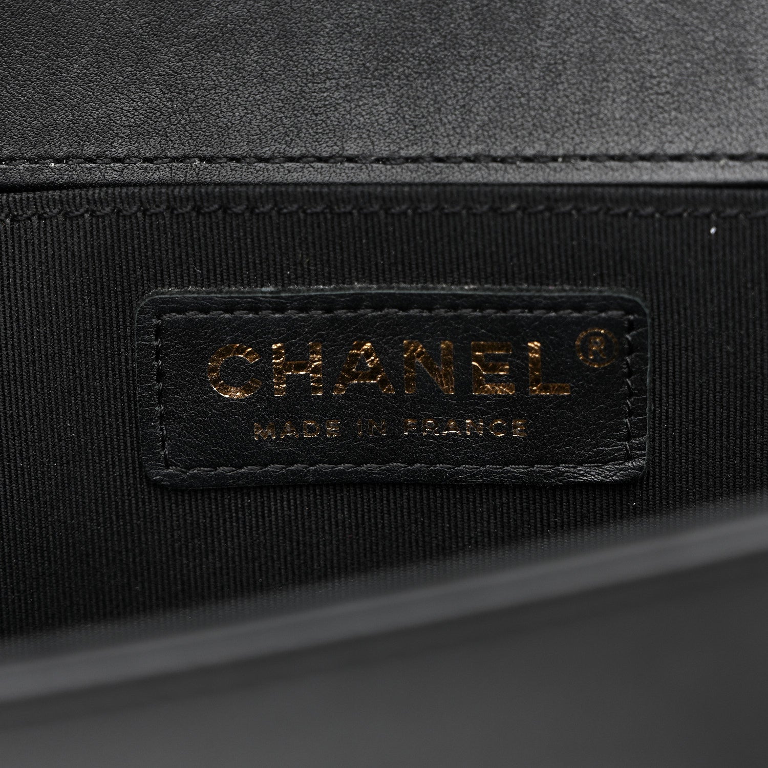 Chanel Metallic Crumpled Goatskin Small Boy Flap Black Gold