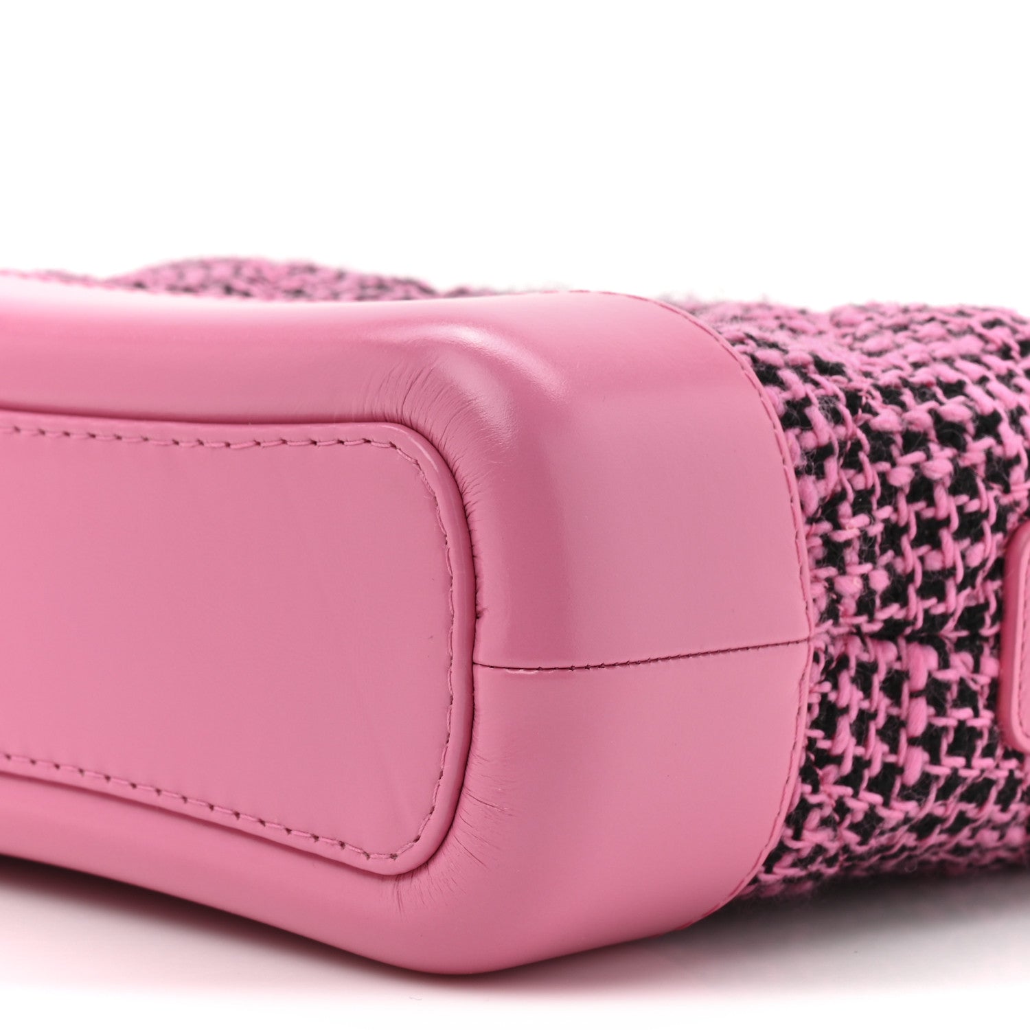 Chanel Tweed Calfskin Small Gabrielle Hobo Pink