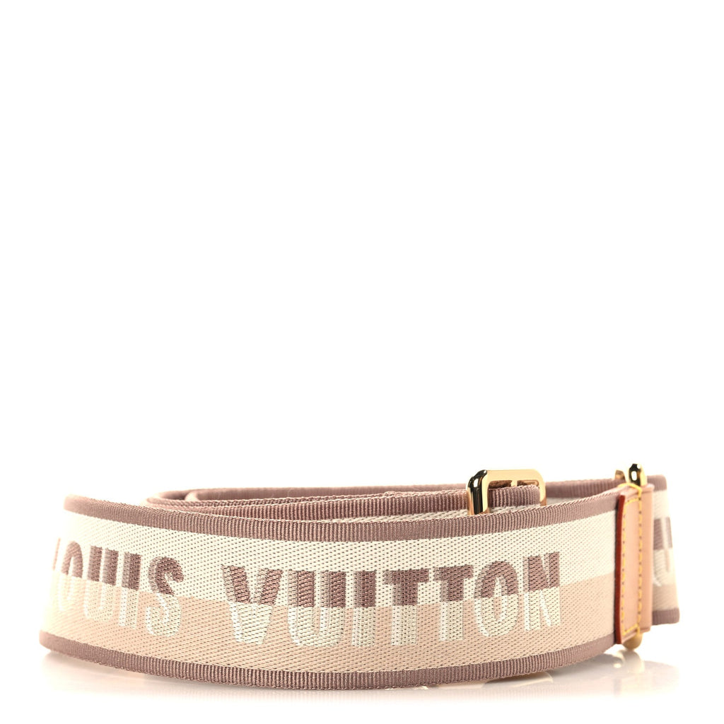 Louis Vuitton Jacquard Speedy Bandouliere 20 Shoulder Strap Beige
