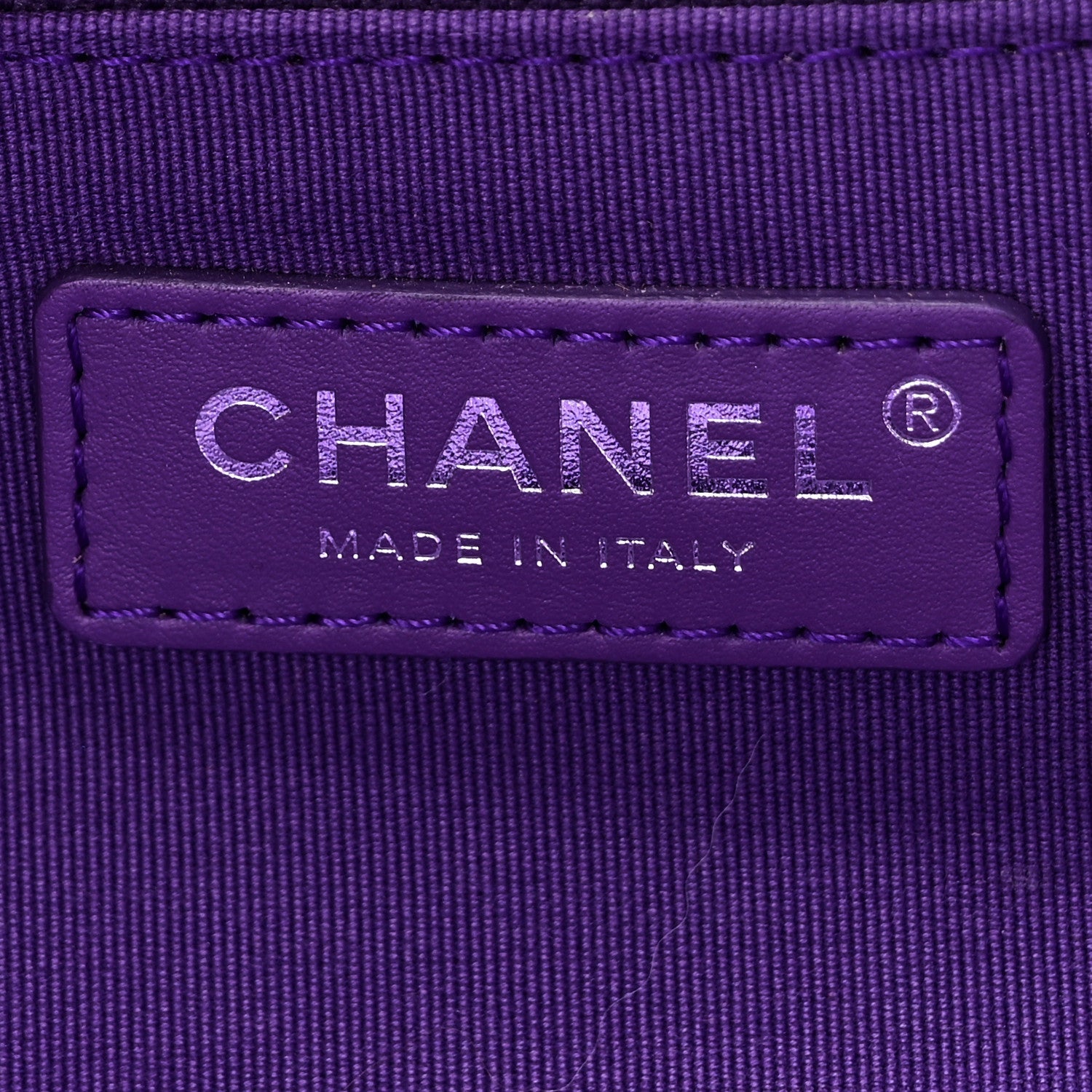 Chanel Shaded Calfskin Small Deauville Tote Purple Blue