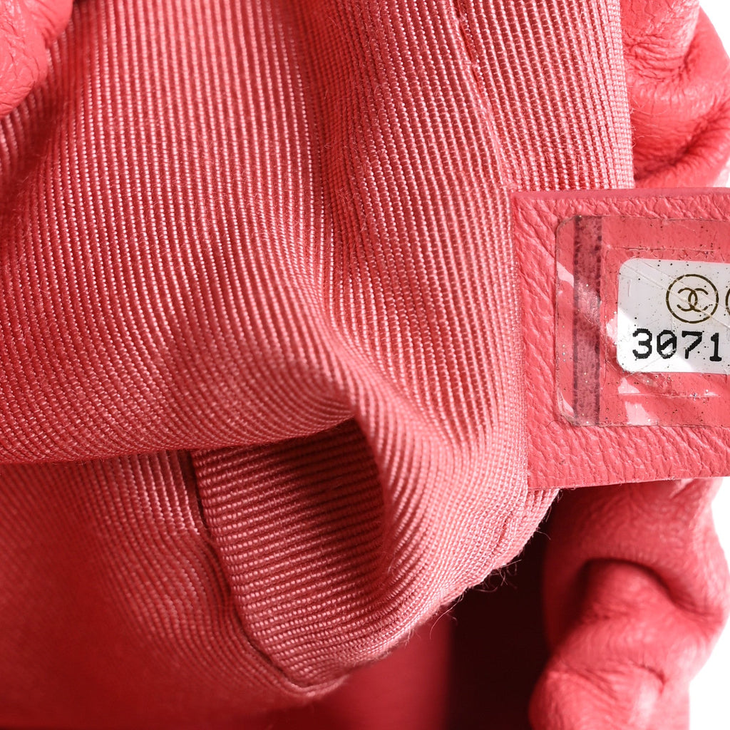 Chanel Lambskin Bucket Chain Drawstring Bag Pink