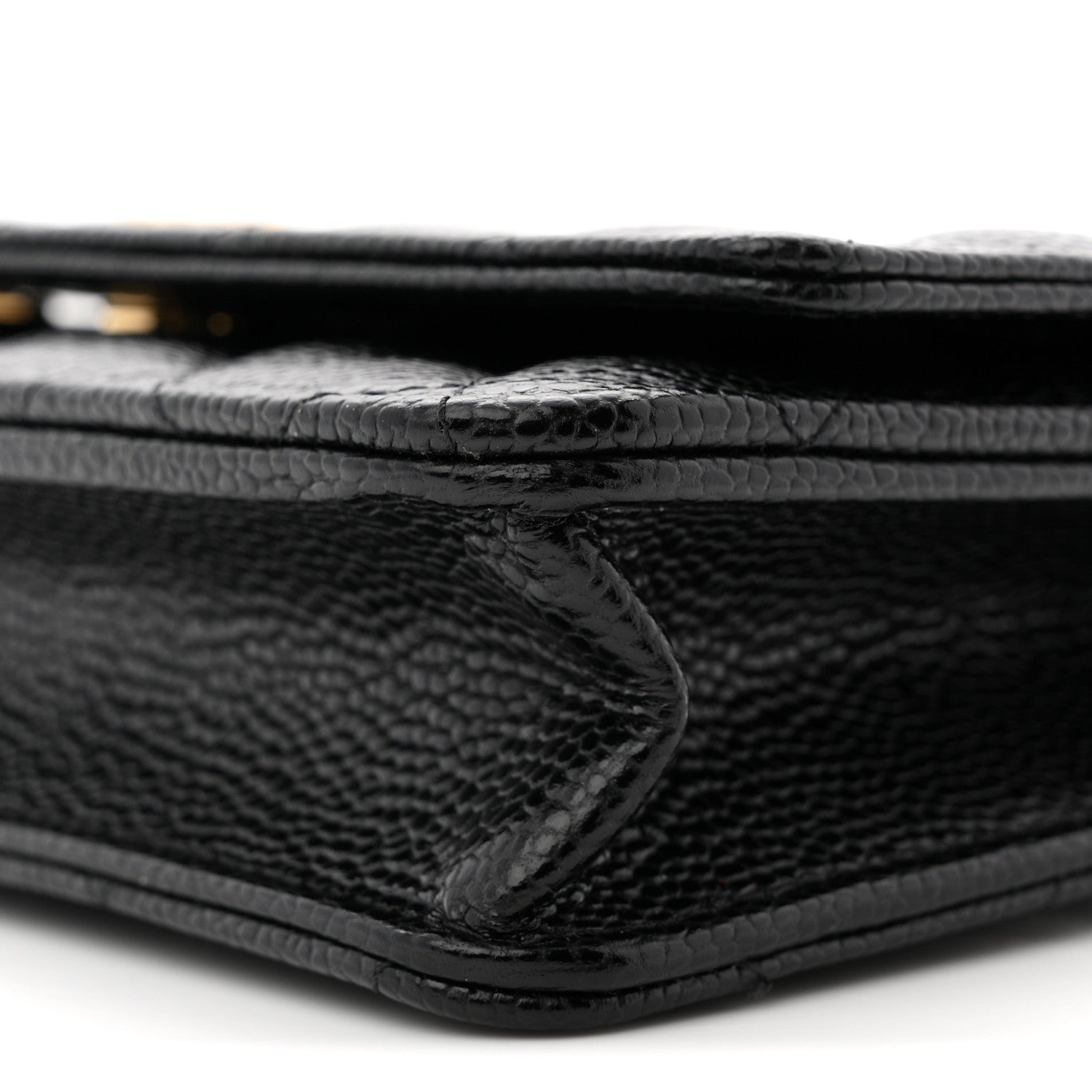 Chanel Caviar Quilted Wallet on Chain WOC Black