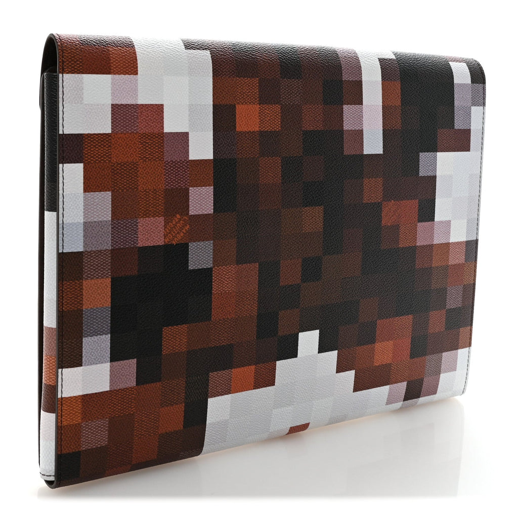 Louis Vuitton Calfskin Cowmooflage Mark Folder Brown