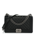 Chanel Caviar Quilted New Medium Boy Flap Black