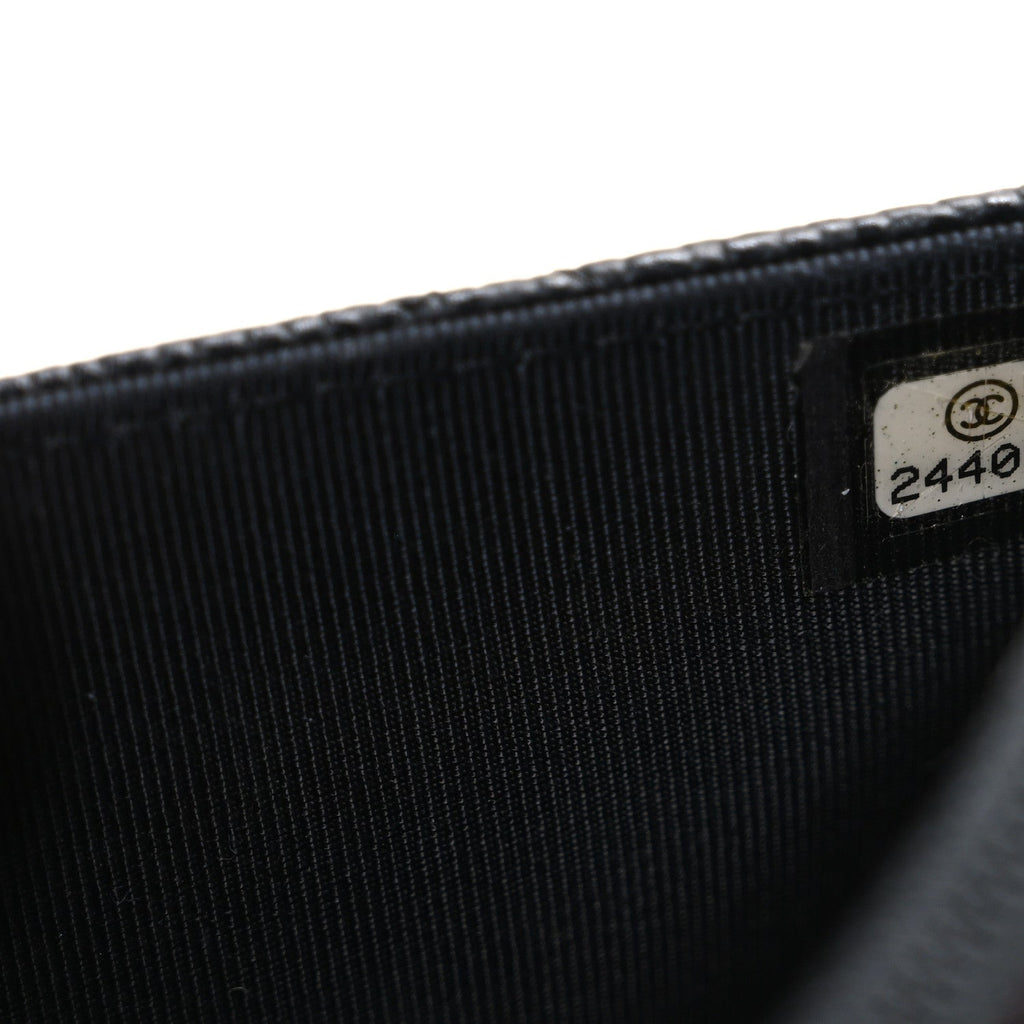 Chanel Caviar Quilted Wallet on Chain WOC Black