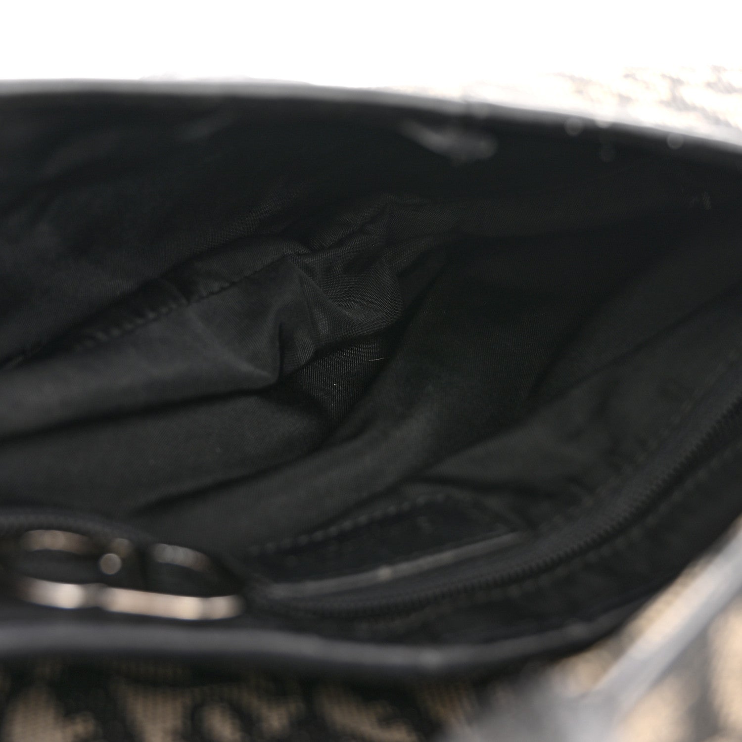 Christian Dior Monogram Saddle Bag Black