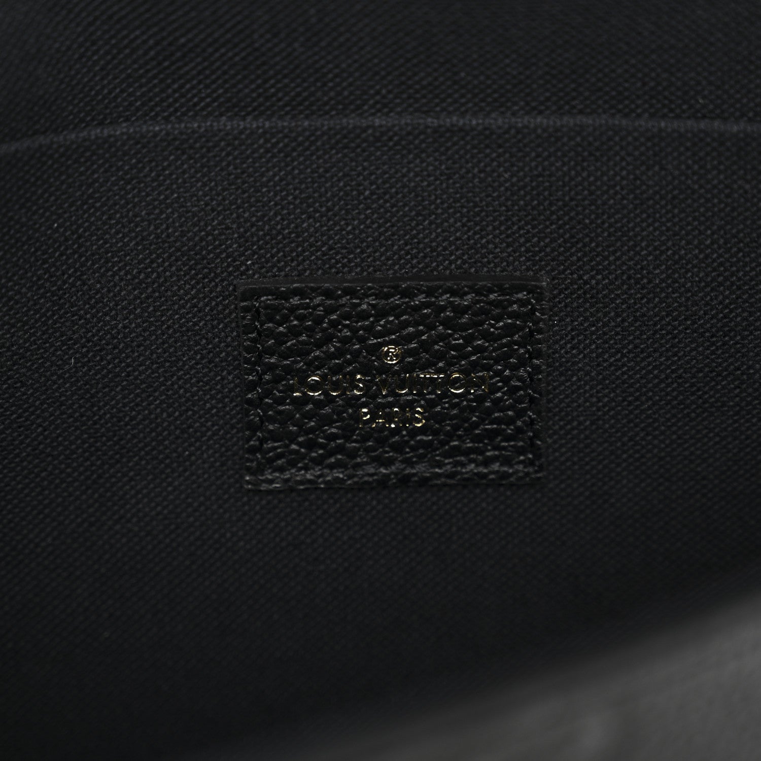 Louis Vuitton Empreinte Pochette Felicie Chain Wallet Black