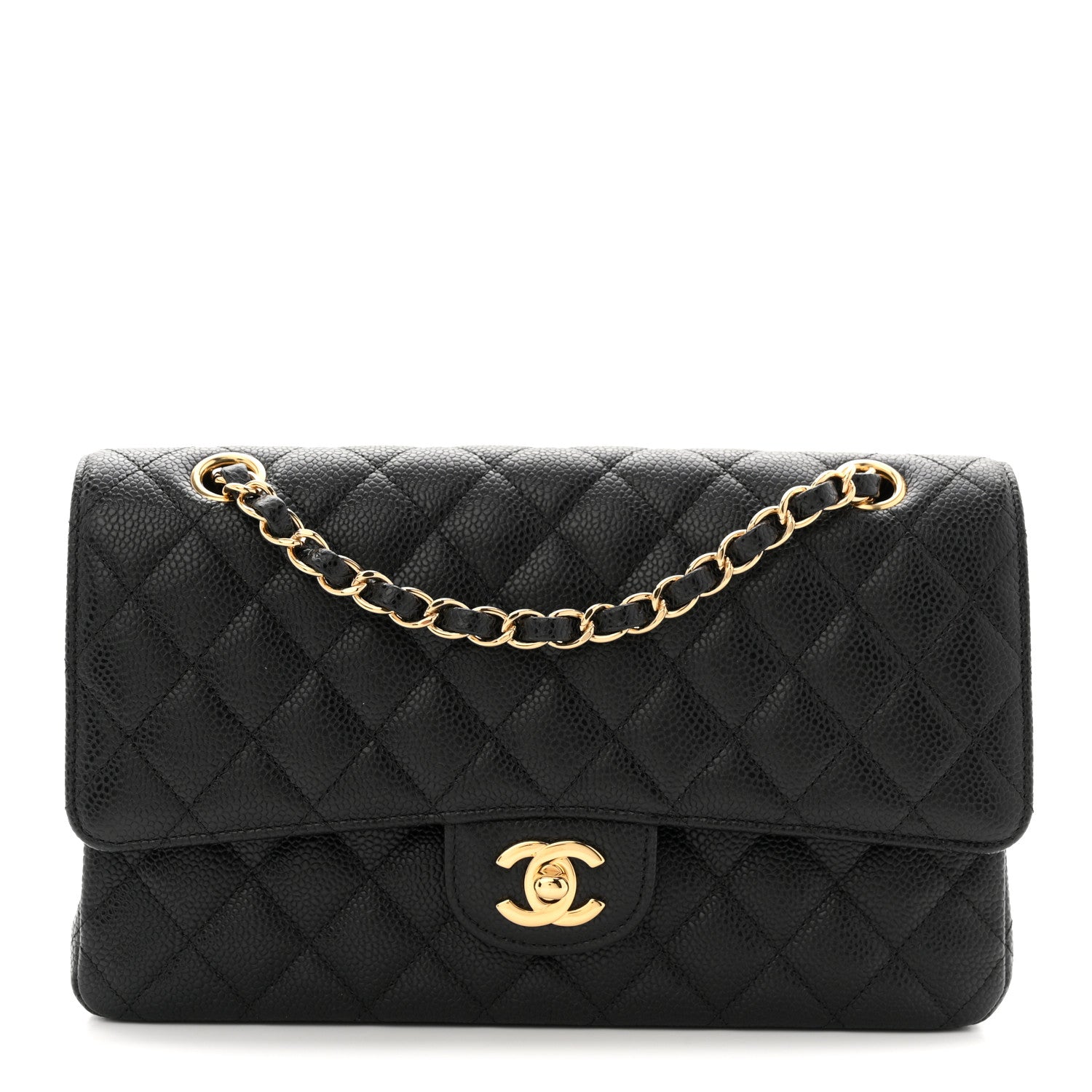 Chanel Caviar Quilted Medium Double Flap Black