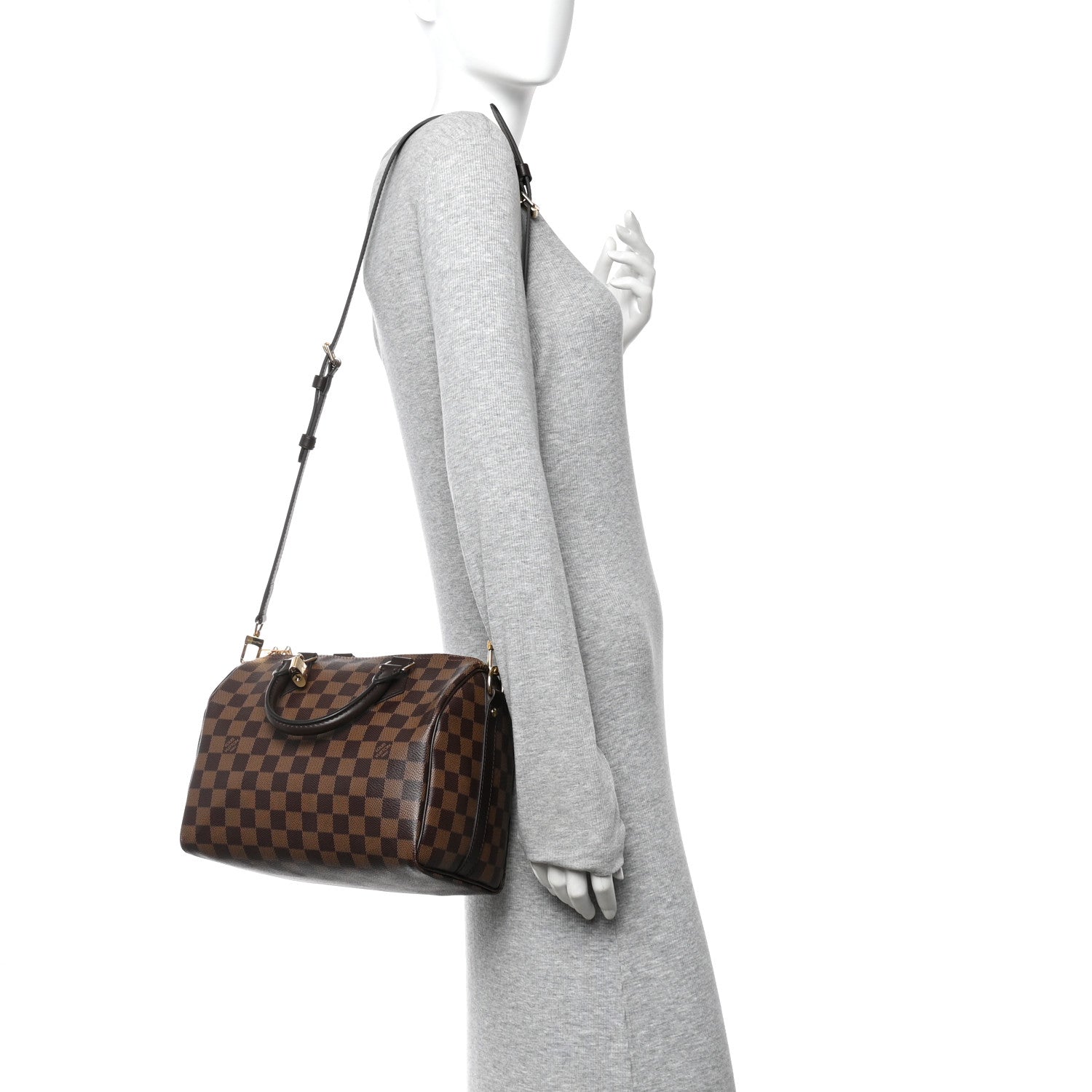Louis Vuitton Damier Ebene Speedy Bandouliere 25